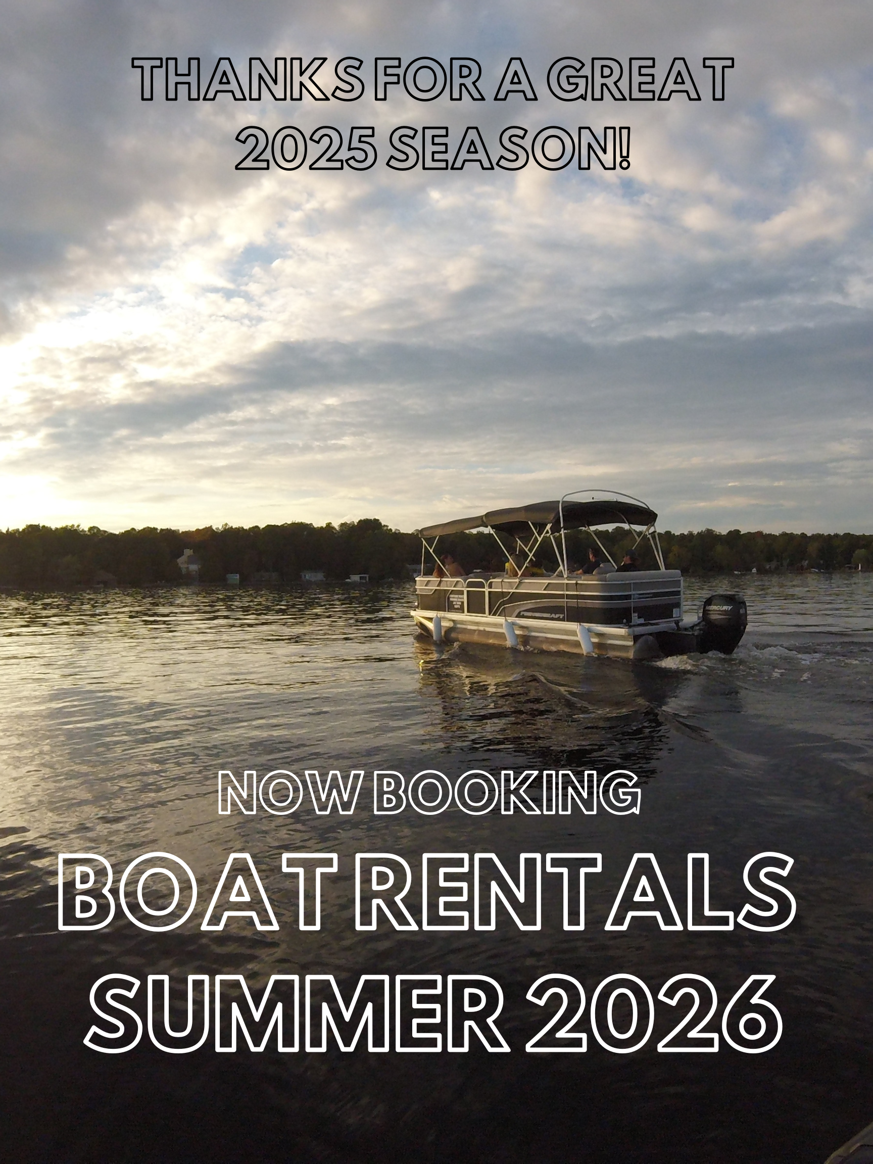 Now booking boat rentals for 2023